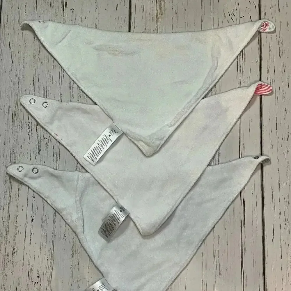 Baby girls’ 3 pack bandana bibs- Just One you by Carter’s